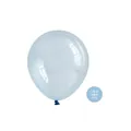 Single 12-inch crystal blue latex balloon C06-A for party decoration on white background - 5 Inch / 200 Pcs / Crystal Blue