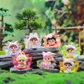 Set de figuras de zorro de nueve colas en resina translúcida de varios colores - Pequeña serie de zorros de nueve colas Qingqiu (-268) / 1 unidad al azar