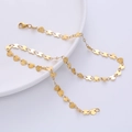 Collana a catena con maglie a cuore placcata oro 18k con chiusura a moschettone su piatto - 42cm / Oro
