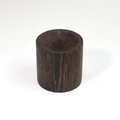 Base de diffuseur d'huiles essentielles ronde en bois brun foncé texturé - Dodu Wengé 4*4cm