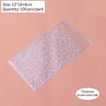 Frosted self-adhesive dots bag 12x18cm for cookies and jewelry packaging, 100pcs - Frosted White Polka Dot 12*18+4cm (100pcs/Pack)