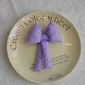 Fiocco in tessuto viola 3D imbottito per decorazioni fai-da-te, misura 8,5 cm x 12 cm - Viola