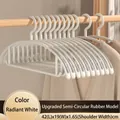 Gruccia regolabile semicircolare in plastica bianco brillante per bambini e neonati - Antiscivolo Senza Cuciture-Colore Casuale