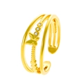 Triple Layer Butterfly (Light KC Gold 3988) Gold