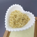 Bulk gold plated 5mm open jump rings for DIY jewelry making in a decorative heart bowl - 0.6*4mm / KC Gold