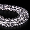 Transparente, hochklare, facettierte Kristallglas-Rundperlen für DIY-Schmuckherstellung - 6mm Weißer Kristall Rund