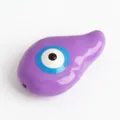 Purple teardrop lucky evil eye bead crafted with natural freshwater pearls for bracelets - Lavender/Teardrop Evil Eye (M654227D1-Lavender)