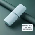 Custodia piatta blu cielo per spazzolino da denti portatile per viaggi e dormitori - Piatto / Azzurro
