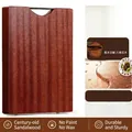 Solid ebony wood cutting board with natural vertical grain and ergonomic handle grip - 40*28*2.5cm【2-4 People】