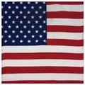 Square polyester bandana with American flag stars and stripes pattern for outdoor sports - 54*54CM / Polyester US Flag