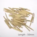 Precision solid brass positioning pin with ball head design and 50mm length finish - 50mm Gold Ball Head Positioning Pin (KLJ7934-K)