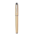 Matte gold rollerball pen with signature silver arrow clip for office and business gifts - Gold with Silver Trim