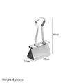 Silver 25mm metal binder clip with durable stainless steel finish for paper binding - 25mm (Silver)