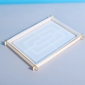 Stampo in silicone per resina epossidica con supporto in legno per artigianato - Telaio dello Stampo + Supporto in Legno