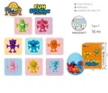 Educational suction cup toy set Type C with 16 colorful silicone pieces and storage egg - 16 Pcs Large Animal Set + Egg Case + Color Box