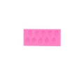 Pink silicone balloon number mold set 0-9 for fondant cake toppers and baking - Style 1 Numbers Balloon / Pink
