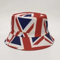 Classic bucket hat featuring full British Union Jack print in red, blue, and white colors - 2# Union Jack