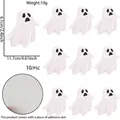 Set of 10 Halloween ghost DIY stickers for festive table decor with adhesive dots - Ghost Stickers
