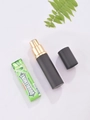 Matte black 10ml travel perfume atomizer with gold metal nozzle and refillable glass inner - 10ml / Matte Black