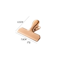 Rose gold stainless steel sealer clip with strong spring, measuring 7.8cm by 6.5cm - T-Shaped Clip-Rose Gold