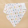 Soft 6-layer muslin cotton baby blanket with colorful cartoon animal print - 4-Layer 110*110cm / Rabbit Paradise