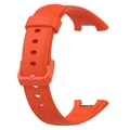Orange silicone replacement strap for Xiaomi Smart Band 7 Pro with secure metal buckle - Vibrant Orange