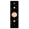 Vertical wall scroll featuring celestial moon and sun prints with mystical gold accents - Style 10 / 40x150cm