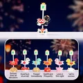 Cartoon fox blind box figure in Success horse theme with Chinese mahjong fa character - Bouncing Lucky Horse / Full Box (6 Pieces)