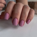 Short square matte pink press-on nails with frosted finish and seamless fit - Matte Pink Purple Style (JP3204) - Glue Type