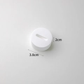 Base cilindrica in gesso bianco per anelli con diametro 3,8 cm e altezza di 2 cm - Porta Anelli Rotondo a Fessura Singola