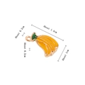 Banana alloy pendant for DIY jewelry in yellow and green enamel finish - Banana