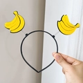 Cute banana fruit headband on a spring-loaded frame for party and fun costumes - Banana Spring Hairband