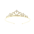 Goldene symmetrische Herz-Kurven-Krone (Stil 50)