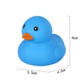 Blue rubber duck bath toy for babies with squeaky sound and 5.5cm size dimension - No. 8 Blue