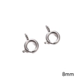 8mm stainless steel spring clasp connectors in silver finish for DIY jewelry making - Spring Clasp 8mm Steel Color (1 pc/Pack)