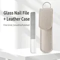Off-White Leather Case + Square Head Glass File