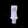 Cat paw wine bottle stopper silicone mold with dimensions 85mm height and 17g weight - Cat Claw Wine Stopper Mold