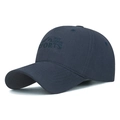 Cappellino da baseball blu scuro con ricamo e top morbido regolabile per sport all'aperto - Blu navy