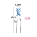 Blue bear cartoon training chopsticks for kids with 18cm length and lightweight design - Blue Bear Training Chopsticks (Opp Bag)
