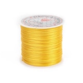 Strong and stretchy 100% polyurethane yellow crystal string for DIY jewelry making - 0.6mm*50m / Gold Yellow