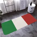 Alfombra absorbente de franela con bandera de Italia para dormitorio o entrada de casa - 40x60cm