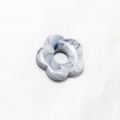 Gray marble pattern acrylic five-petal flower charm for DIY earrings and necklaces - Grey Marble Pattern