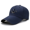 Dunkelblaue Baseballkappe mit langer Krempe und Upper Side NYC Stickerei auf Synthetikstoff - Verstellbar / Marineblau