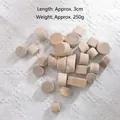 Φυσικά ξύλινα μπλοκ 250g μήκους 3cm για χειροτεχνίες DIY και δημιουργική διακόσμηση - Μικρό κυλινδρικό Driftwood