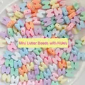 Mini macaron H alphabet resin beads for DIY jewelry making and phone charms - Letter H / 1 Piece