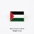 Details zur Palästina-Flaggen-Metallnadel mit Maßen 2,5x1,8 cm und 4,5 g Gewicht - Palästina Quadratische Flagge