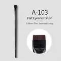 Ultra-thin A-103 angled eyeliner brush with 0.06mm blade tip and black handle - A103 Blade Flat Eyeliner Brush