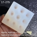 Stampo in silicone a nove fori per mini coni waffle e modellazione di gelati - 2--Cono Gelato (Trasparente) / Trasparente
