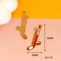 Dettaglio del ciondolo a bastone da hockey con altezza 39mm e parametri di peso 1,7g - Hockey su ghiaccio