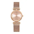 Elegant rose gold women's watch with mesh strap and minimalist diamond dial - Full Rose Gold (Mesh Strap)